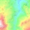 Topografische kaart La Mojonera, hoogte, reliëf