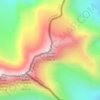 Topografische kaart Nevado Juncal, hoogte, reliëf
