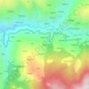 Topografische kaart Pandli, hoogte, reliëf