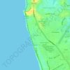 Topografische kaart Rathmalana, hoogte, reliëf