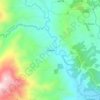 Topografische kaart El Roble, hoogte, reliëf