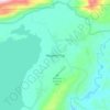 Topografische kaart Waghete Tigi, hoogte, reliëf