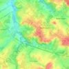 Topografische kaart Kolmont, hoogte, reliëf