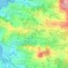 Topografische kaart O Pinar, hoogte, reliëf