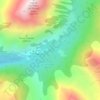 Topografische kaart Aigüestortes, hoogte, reliëf