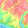 Topografische kaart es Sendet, hoogte, reliëf