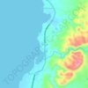 Topografische kaart Tacup, hoogte, reliëf