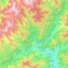Topografische kaart دیر, hoogte, reliëf