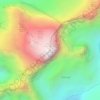 Topografische kaart Pan de Azucar, hoogte, reliëf
