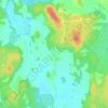 Topografische kaart Mo, hoogte, reliëf
