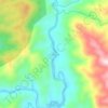Topografische kaart Paraiso, hoogte, reliëf