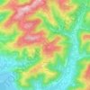 Topografische kaart Korte, hoogte, reliëf