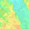 Topografische kaart Grand Montatin, hoogte, reliëf