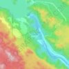 Topografische kaart เอราวัณ, hoogte, reliëf