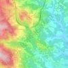 Topografische kaart Gundersdorf, hoogte, reliëf