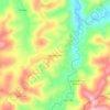 Topografische kaart Bandeirinha, hoogte, reliëf