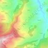Topografische kaart Panjar, hoogte, reliëf