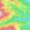 Topografische kaart Inneraigen, hoogte, reliëf