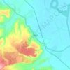 Topografische kaart Pattan, hoogte, reliëf