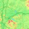 Topografische kaart Kampung Sungai Baru, hoogte, reliëf