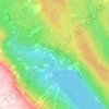 Topografische kaart Sudndalen, hoogte, reliëf