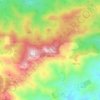 Topografische kaart Pico Almenara, hoogte, reliëf