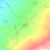 Topografische kaart Peribán de Ramos, hoogte, reliëf