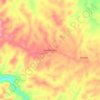 Topografische kaart SANTA ROSA, hoogte, reliëf