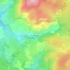 Topografische kaart Coulagnes-Hautes, hoogte, reliëf