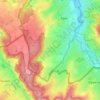 Topografische kaart Diependal, hoogte, reliëf