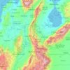Topografische kaart Norte de Santander, hoogte, reliëf