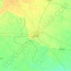 Topografische kaart Gonda, hoogte, reliëf