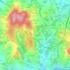 Topografische kaart Fabal, hoogte, reliëf