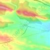 Topografische kaart Castrillo de los Polvazares, hoogte, reliëf