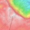 Topografische kaart Intzako Dorrea, hoogte, reliëf