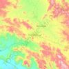 Topografische kaart ከረን Keren كرن, hoogte, reliëf
