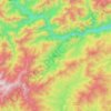 Topografische kaart Palin, hoogte, reliëf