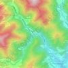 Topografische kaart Erts, hoogte, reliëf