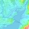 Topografische kaart As Covas, hoogte, reliëf