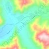 Topografische kaart Alicahue, hoogte, reliëf