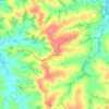 Topografische kaart Serrote, hoogte, reliëf