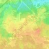 Topografische kaart Moutines, hoogte, reliëf