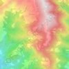 Topografische kaart Orthe, hoogte, reliëf