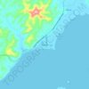 Topografische kaart Roxas, hoogte, reliëf