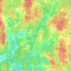 Topografische kaart Sävsjö, hoogte, reliëf