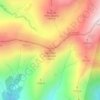 Topografische kaart Canchillo Empinado, hoogte, reliëf