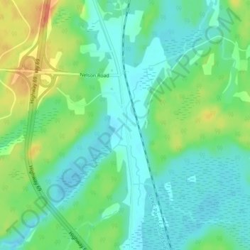 Topografische kaart Estaire, hoogte, reliëf