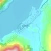 Topografische kaart Quilchena, hoogte, reliëf