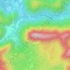 Topografische kaart Säusenstein, hoogte, reliëf