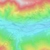 Topografische kaart Sankt Georgen ob Murau, hoogte, reliëf